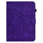 Samsung Galaxy Tab A 10.1, Tab S6 Lite, Tab A7 Lite, Tab A7 10.4, Tab A 10.5 jaoks. Tr&uuml;kitud teemantruudulise mustriga PU-nahast tahvelarvuti&uuml;mbris Samsung Galaxy Tab S7 must