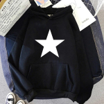 90ndate T&uuml;drukute Poiss Viieharuline T&auml;rniga Pullover Kerge Y2K Gooti Lihtne Soliidne Paar Harajuku T&auml;ielik Naiste Naljakas &Scaron;ikk Pikk kapuuts, Unisex L