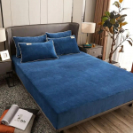 Pehme sametist voodilina elastsete ribadega libisemiskindlad reguleeritavad madratsikatted &uuml;hekordsete pehmete soojade ja mugavate voodikatete jaoks 200x220cm Only a Sheet