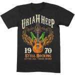 Uriah Heep Still Rocking Slim Fit must unisex T-s&auml;rk S