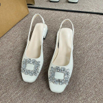 Slingback Shoes Gooti stiilis paksud kontsad naiste pumbad, neet Street Style, keskmise kontsaga punk vintage vabaaja sandaalid 2024. aasta kevadsuvi 35 beež