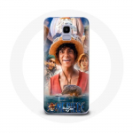 &Uuml;mbris Samsung Galaxy J6 2018 One Piece Luffy plakatitegelaste kunsti 1. hooaja jaoks
