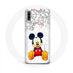 Coque Samsung Galaxy A70 Mickey Mouse Fleurs C&oelig;urs