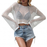 K&auml;rbitud &uuml;laosa &otilde;&otilde;nsad l&auml;bipaistvad varrukad O kaela N&auml;ha l&auml;bi rannakatte XL