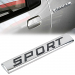 3D metallist SPORT auto k&uuml;lje kere pagasiruumi embleemi m&auml;rgi kleebis H&otilde;bedane+must