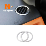 for VEZEL 2015 2016 2017car Front Small Air Outlet Decoration Cover Trim Car Styling Accessories ABS Chrome for Honda HRV HR-V gray