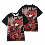 Hazbin Hotel Anime Naiste T-s&auml;rgid Graafiline s&auml;rk 3D-prindiga O-kaelusega Suured l&uuml;hikesed varrukad Mood Meeste R&otilde;ivad T&auml;navar&otilde;ivad XS