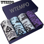 4 tk/L Seksikad Tr&uuml;kiga Aluspesu L&uuml;hikesed Bokserid Alusp&uuml;ksid P&uuml;ksikud U Kumer Tasku Geidele XL