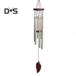 Metallist tuulekell 6 alumiiniumtoruga Looduslik rahustav meloodia Aia sise&otilde;u V&auml;liskaunistused Rippuvad tuulekellad s&uuml;nnip&auml;evakingid kuldne