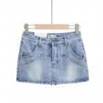 WTEMPO Retro Summer Y2K Vintage Naiste L&uuml;hikesed Denim Sirged Seelikud Taskud Madala V&ouml;&ouml;kohaga T&uuml;drukute Nupuga Miniseelikud Harajuku T&auml;navar&otilde;ivad S sinine