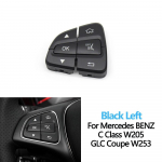 W205 W253 LHD RHD Auto Multifunktsionaalne Roolil&uuml;liti Juhtnupud Kate Mercedes Benz C-klass GLC-klass jaoks Black Left