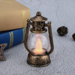 Halloweeni ornament, v&auml;ike &otilde;lilamp, rippuvad retrovalgustid, p&uuml;hadepidu One Size pruun