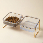 Raised Elevated Feeding Bowl Puppy Snacks w/ Holder Feeder Cervical Spine Single Bowl
