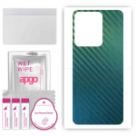 apgo Protective Skin Sticker for the back compatible with Vivo Y78m, Wrap Film, Foil, Vinyl - Pattern Carbon Chameleon CAKA1