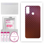 apgo skin sticker film foil vinyl for the BACK compatible with Honor Play 4T, scratch-resistant, easy to install - Carbon Chameleon CAKA5