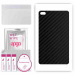 apgo Protective Skin Sticker for the back compatible with Lenovo Tab E7, Wrap Film, Foil, Vinyl - Pattern Carbon Black