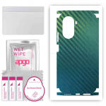 apgo Protective Skin Sticker for the back+sides compatible with Huawei Nova 10 SE, Full Wrap Film, Foil, Vinyl - Pattern Carbon Chameleon CAKA1