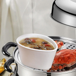 K&uuml;psetuskoogikauss Hautamispott munakeetja supp magustoiduks Pehme keedetud munad juust without lid