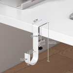 Rippuv multifunktsionaalne konksuga k&uuml;lglauakott Artefaktide hoidjad &otilde;pilaste kaasaskantav k&auml;ekott, eemaldatav mobiilne laud valge