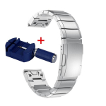 20/22/26 mm roostevabast terasest rihm Garmin Fenix ​​5 5S 5X Plus 6 6S 6X Pro 7 7 7S 7X kiirkinnitusega kellarihm For 26mm