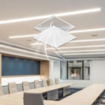 Konditsioneeri deflektori esiklaas reguleeritav Anti Direct Blow Square Central