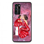 Black Coque jaoks Huawei P Smart Z P30 Y6 P40 Lite E Y7 P20 Pro Y6p Y8p Y9 2019 Y8s TPU telefoni&uuml;mbris, kaanet&uuml;druk, beebi super emme, naine Huawei P20