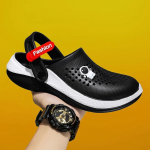 V&auml;listingimustes kasutatavad meeste sandaalid hingavad kerged pehmed EVA meeste sussid Moodsad meeste aiakingad puukingad Paari vabaajajalatsid rannas 36