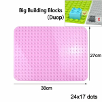 Duplo suured alusplaadid mitmes suuruses 16x16 8x8 4x4 klotsid kokkupandavad plaadid suured osakesed ehitusklotsid laste m&auml;nguasjad