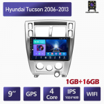 10-tolline Androidi autostereo raadio Hyundai Tucsoni 2006-2013 auto multimeediumipleierile DVD k&otilde;larid peakomplekti heli WIFI 1+16 GB