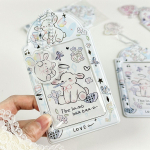 1-osaline armas multifilmi lamba Kpop Idol fotokaardi kaane&uuml;mbris Sweet Candy Color Student ID-kaardi hoidik Kaasaskantav v&otilde;tmehoidja bussihoidja