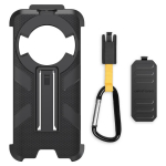 Ulefone Power Armor 16 Pro Ulefone tagaklambriga telefoni&uuml;mbrisele koos karabiiniga For Ulefone Power Armor 16 Pro must