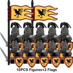 Euroopa keskaegsed s&otilde;jav&auml;er&uuml;&uuml;tlid, s&otilde;durid kujukesed, ehitusplokid ristis&otilde;dijate lipud relvad kilp m&otilde;&otilde;k kiiver m&auml;nguasjad