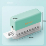 Mini 6 auguga augustusmasin isetegemise raamatulehe &otilde;mbleja paberik&ouml;itmisstantsi planeerija lahtiste lehtedega paberi augustaja kontoritarbed roheline