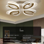 LED elutoa laelamp Magamistuba Valge Restoran Hotel Villa Creative Lamp Laevalgusti 4 headlights