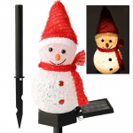 4 v&auml;rvi p&auml;ikeseenergiaga j&otilde;ulud lumememme maapealsed pistikvalgustid ilma arveta v&auml;ljas, sisevilla, muru aiaga, dekoratiivse atmosf&auml;&auml;riga LED-valgustid