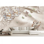 3D tapeet Luksuslikud ehted Lilled 3D Tapeet Elutoa Magamistoa Tausta Seinapilt 200 cm(W) x 140 cm(H)