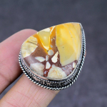 Wild Horse Gemstone Handmade 925 Sterling Silver Gift Jewelry Ring Size 8 g9h60