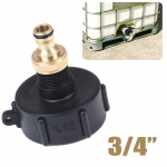 Ibc adapter 3/4 pistikuga S60X6 Ig Ibc veepaagi vihmat&uuml;nnile 1000L