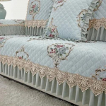 Four Seasons universaalne suur seelik-diivani kate Euroopa stiilis libisemiskindel diivanmatt Luksuslik elutuba pitsist padi diivanr&auml;tik 80x80x18cm