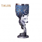 Dragon Wine Goblet Cat Chalice Cup roostevabast terasest vaigust gooti Macabre Halloweeni dekoratiivbaari viski kokteili joogiklaasid &otilde;lleveinile B