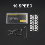 10 paari jalgrattaketi &uuml;hendusdetaili kiirlingi lukukomplekt Maanteeratta liigend Magic Buckle Master Jalgrattas&otilde;idu osa 6 7 8 9 10 11 12 kiirusele 6 7 8 Speed