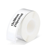 Sildivalmistaja lint mini-etikettiprinteri jaoks, 1 rull (Kokku 210 tk) Termokleebiste etiketid Veekindel &otilde;livastane paber valge 15 * 30 mm (0,59 x 1,18 tolli) beebi pulber v&auml;rvi