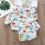 S&uuml;gistalvised lapsed Koduriided Armsad beebipoisid t&uuml;drukud pidžaamad 2tk Komplektid Multikad Laste pidžaamad pikkade varrukatega soe pidžaamakost&uuml;&uuml;m 120