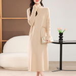 Naiste ka&scaron;miirkleit Qinghe ka&scaron;miir 30% ka&scaron;miir 70% vill s&uuml;gis-talvine ka&scaron;miir seelik pehme ja soe XL beež