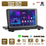 Android Carplay Autoraadio Volvo XC90 2004-2014 jaoks Multimeediapleier Pea&uuml;ksus Stereo GPS-navigatsioon BT WIFI 4+64GB 4+64GB
