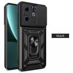 L&uuml;kandobjektiivi kate Infinix Hot 40i Smart 8 Case Armor Ring aluse kaitse telefoni kate Infinix Smart 8 Hot 40i &uuml;mbrisele for Infinix Hot 40i must