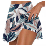 Naiste sportlikud venivad plisseeritud tenniseseelikud Jooksujooga sisemised l&uuml;hikesed p&uuml;ksid elastsed spordigolfi skortsid XL must