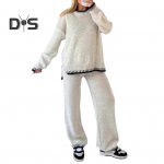 2 tk/komplekt Talve kampsun p&uuml;ksid komplekt O kael Lahti koo Paks pikad varrukad Kampsun Lai jalg Soojad P&uuml;ksid Igap&auml;evane riietus Kooli koduriided Spordiriided S armee roheline v&auml;rv