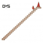 1 tk/2 tk puidust trepist ronimise j&otilde;ulude advendikalender J&otilde;uluvana treppide loenduskalender Interaktiivne ronimism&auml;nguasi p&uuml;hade kaunistamiseks 1pc