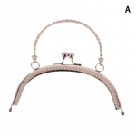 1 tk 16,5 cm kaare vintage reljeef metallraamiga klambriga kaarelukk kottide jaoks k&auml;epidemetega klapp Koti randmeraami tugitarvikud as the picture